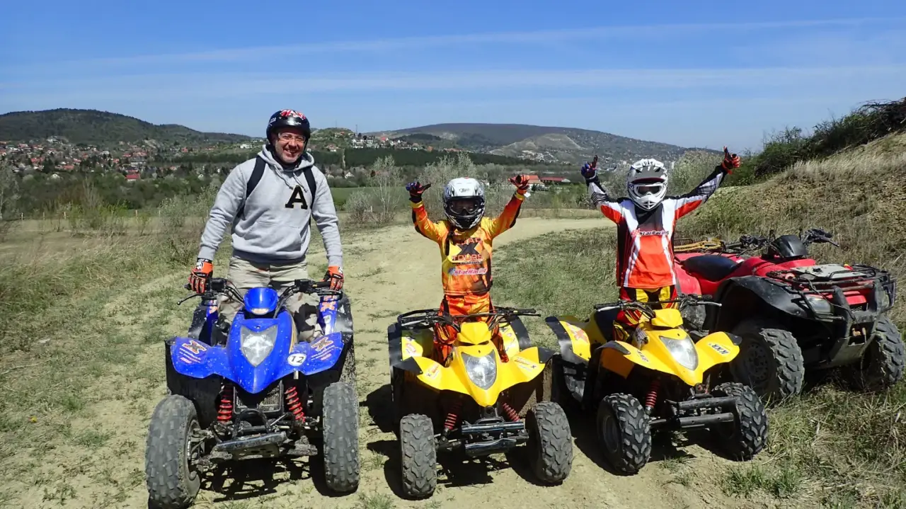 Apa-fia/Apa-lánya quad-kaland a törökbálinti bányában