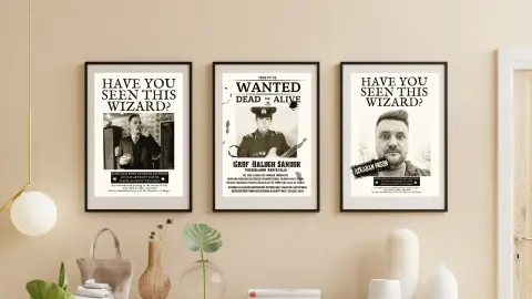 Jópofa WANTED körözési plakát az ünnepeltről akár videóval 11