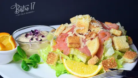 3 fogásos étkezés a Bistro17-ben 2 fő részére 6