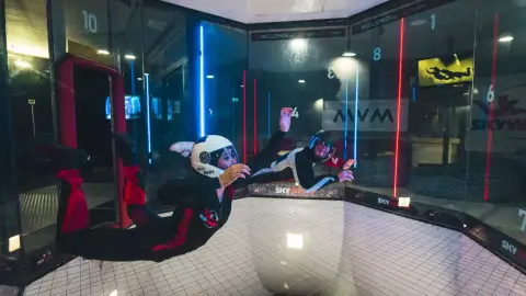 Szélcsatornás élmény taxiztatással 9 méteres magasságban 12