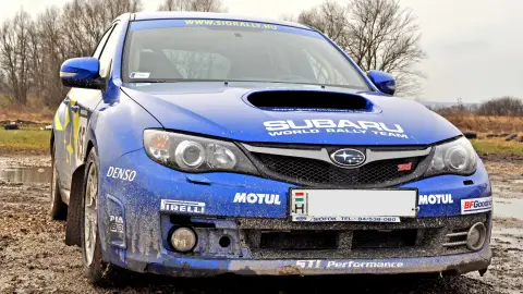 Subaru STI-vel 1 km-es rallycross pályán Siófok mellett 3