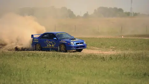 Subaru Imprezával 1,5 km-es rallycross pályán Sopron mellett 3