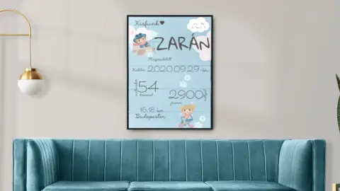 Babaposzter kisfiúnak születési ajándékba 3