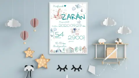 Babaposzter kisfiúnak születési ajándékba 2