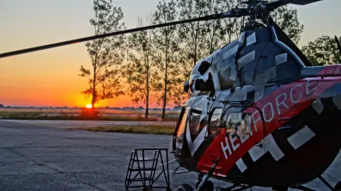 Helikopteres extrém műrepülés Balatonfőkajáron 7