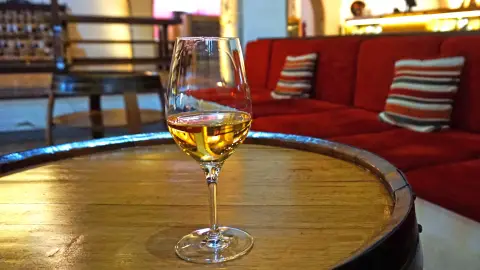 Borkóstolás a tokaji borvidéken Szerencsen a Ducsai János pincészetnél 2