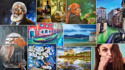 Festő tanfolyam - Akril festés a Valdor Art Rajziskolában