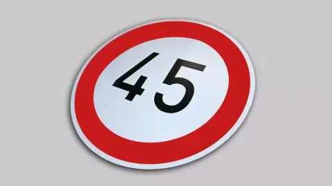 Sebességkorlátozó tábla bármilyen számmal - 40 cm átmérőjű