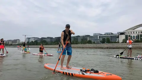 SUP túra Budapest alatti ráckevei Duna ágon 2