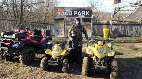 Apa-fia/Apa-lánya quad-kaland a törökbálinti bányában 5