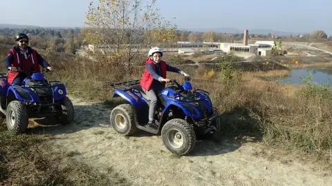 Apa-fia/Apa-lánya quad-kaland a törökbálinti bányában 4