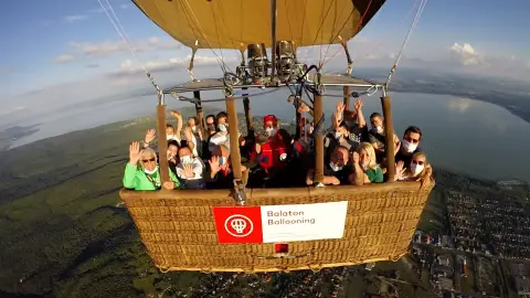 Balatoni hőlégballonozás a Keszthelyi-öböl felett 7
