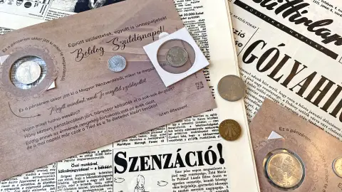 Pénzérme ajándékba, ami akkor született amikor az Ünnepelt! 6