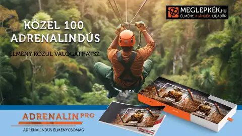 Adrenalin PRO-Extrém élménycsomag 88 kalandból választhatsz 3