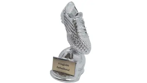 Gólkirály DÍJ focimániásoknak, egyedi gravírozással 1