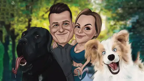 “LÚD” Karikatúrák ajándékba színesben