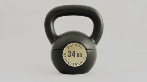 Kettlebell cukorka tartó egyedi gravírozással 5