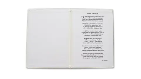 Egyedi személyre szabott vers-bőrkötésben 1